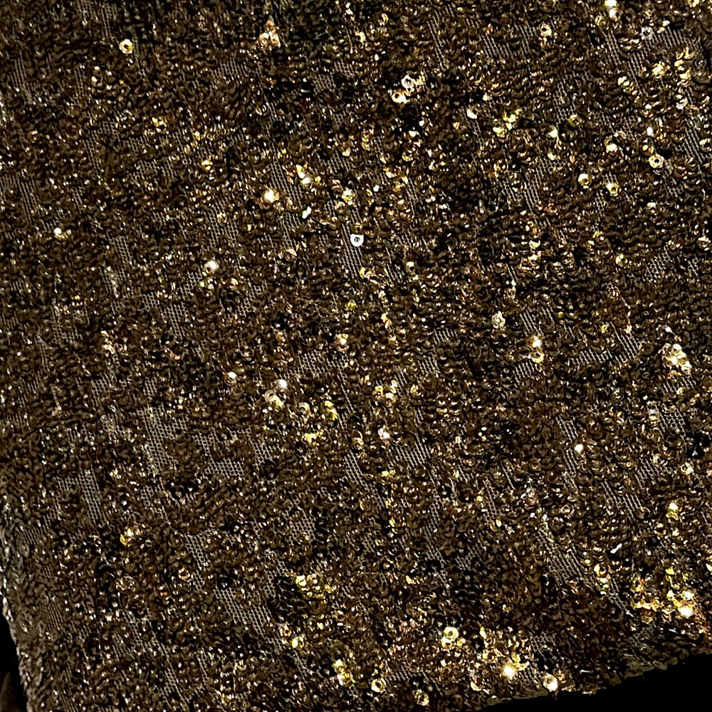 Alice+ Olivia Gold Sequin Strapless Party Dress Women’s Size S - Picture 5 of 6